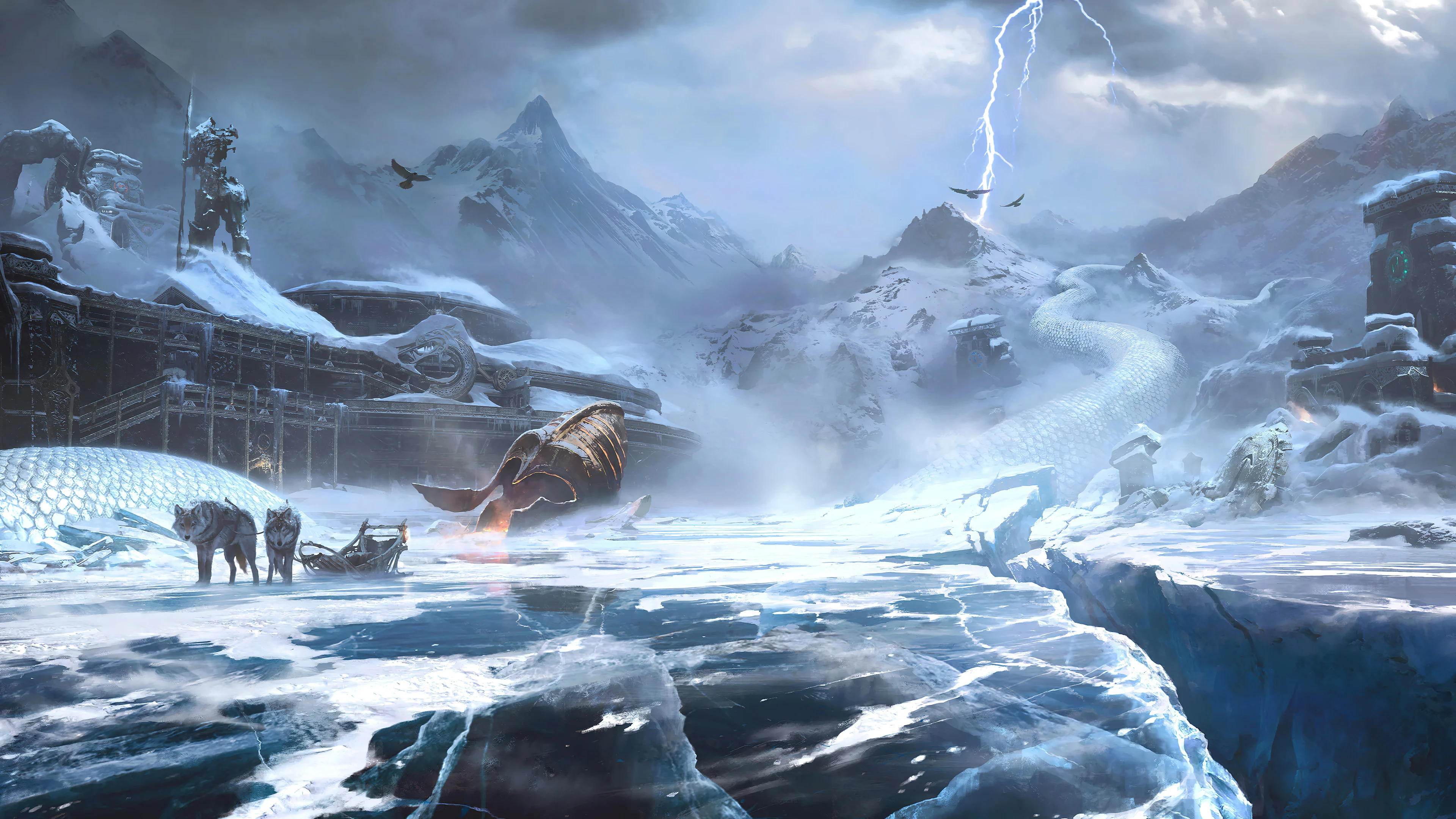 Kratos luchando